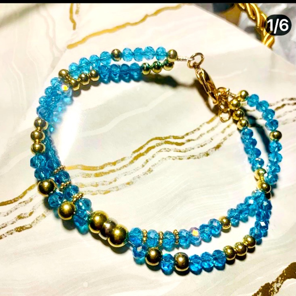 Baby Blue Crystal Bracelet